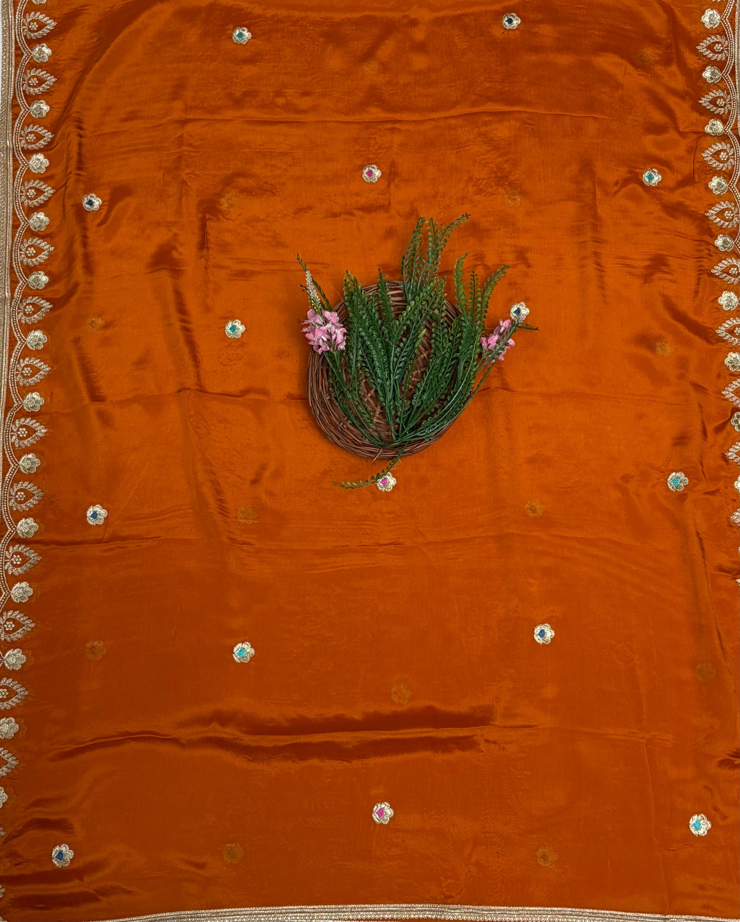 Crepe Mustard Suit Fabric / Karwachauth Collection