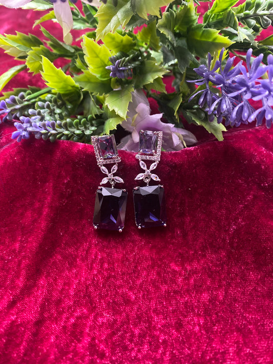 Silver AD Lilac Earring  / CKC Jewels