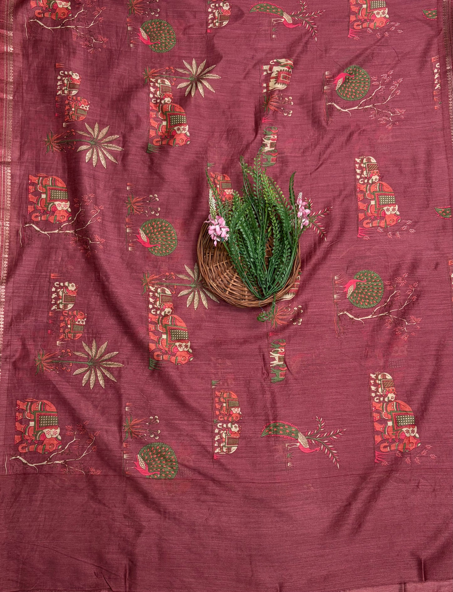 Pure Munga Silk Burdundy Pink Suit Fabric / Pure Munga Silk Suits