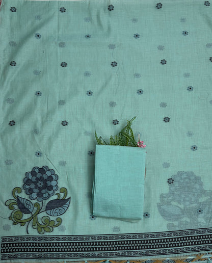 311B Jamdani Light Sea Green Suit Fabric / CKC Jamdani Suits