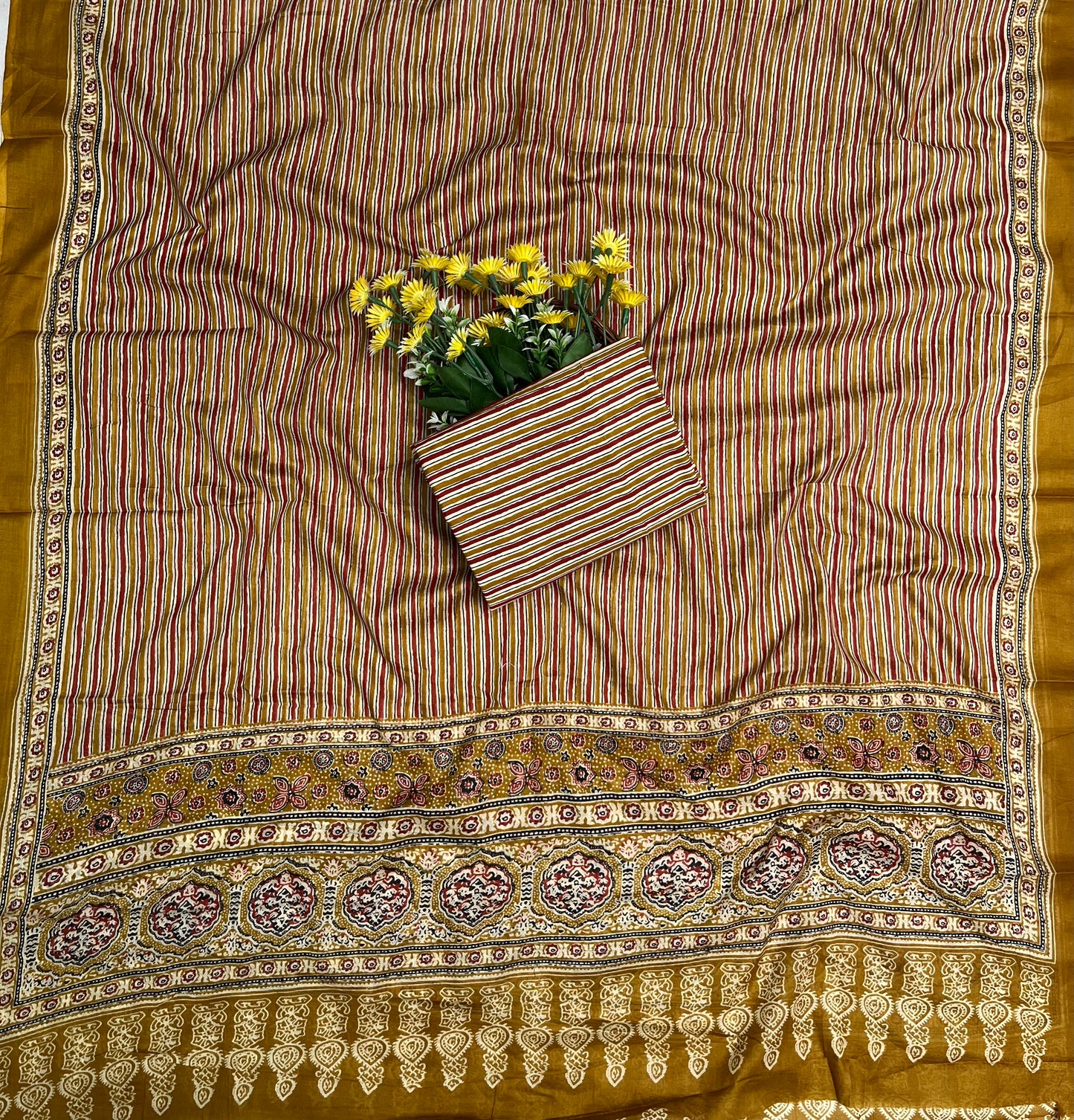 Ckc 459 Cotton Mustard Suit Fabric / CKC Cotton Bazaar