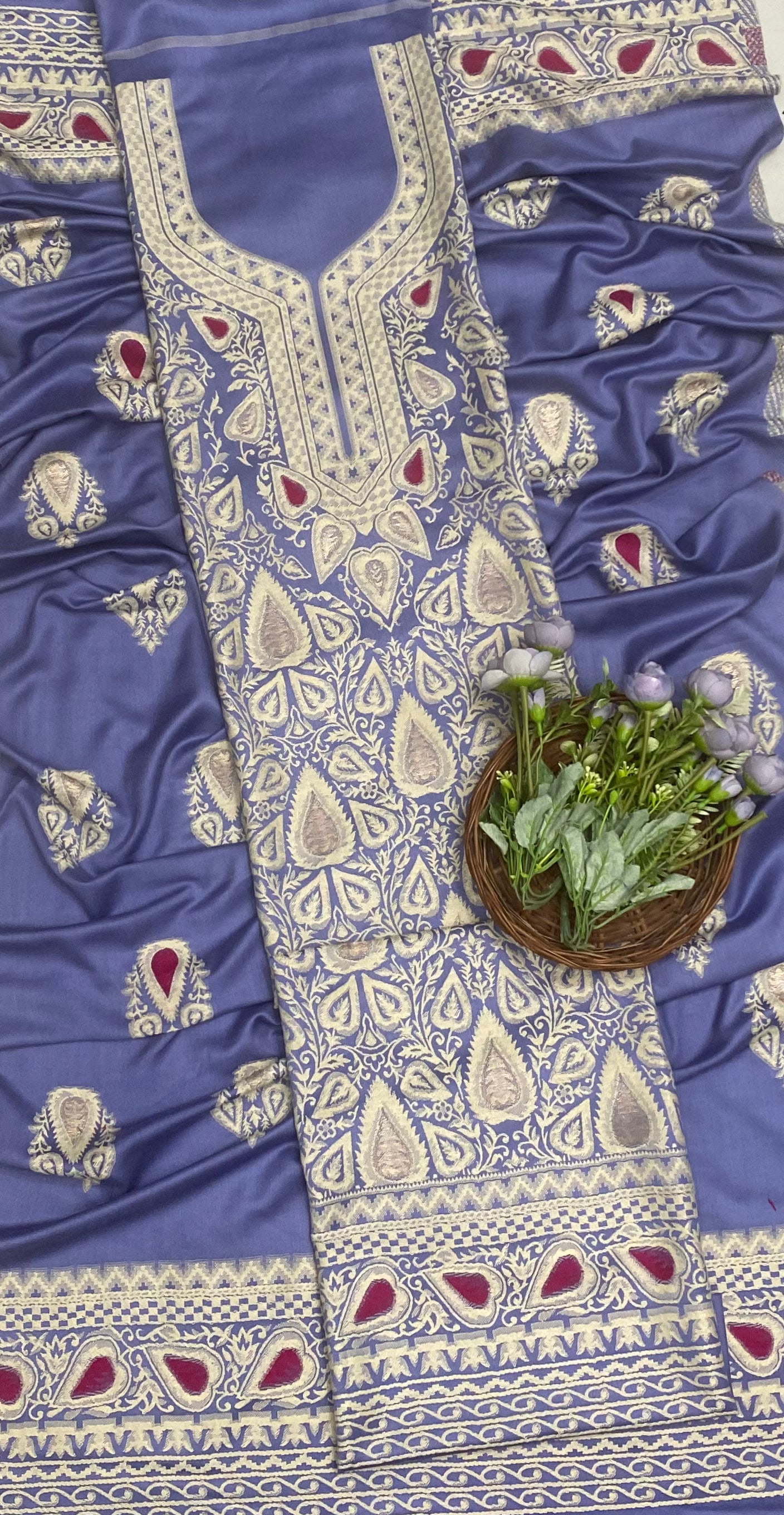 Pashmina lilac Suit Fabric / CKC Winter Suits