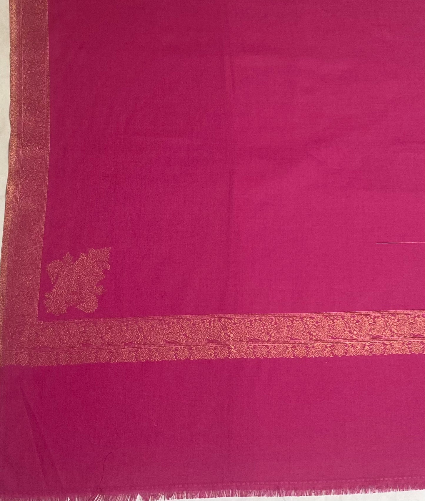 Pashmina Magenta Shawl Fabric / Pashmina Shawls