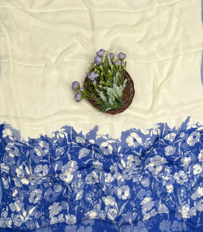 CKC 755 Georgette Blue Suit Fabric / CKC Georgette Suits