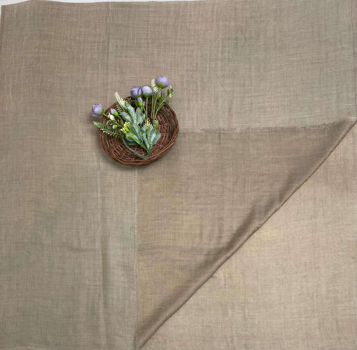 Pashmina Light Beige Shawl Fabric / Pashmina Shawls