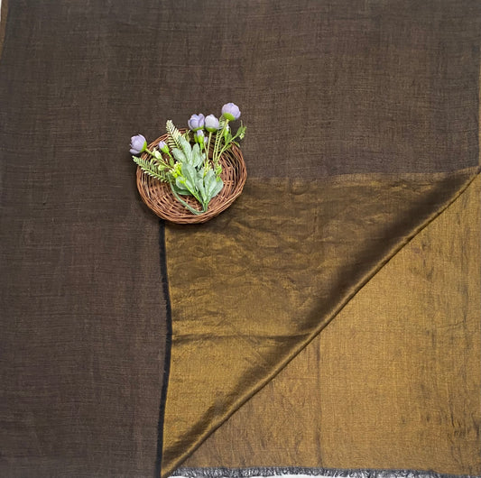 Pashmina Brown Shawl Fabric / Pashmina Shawls