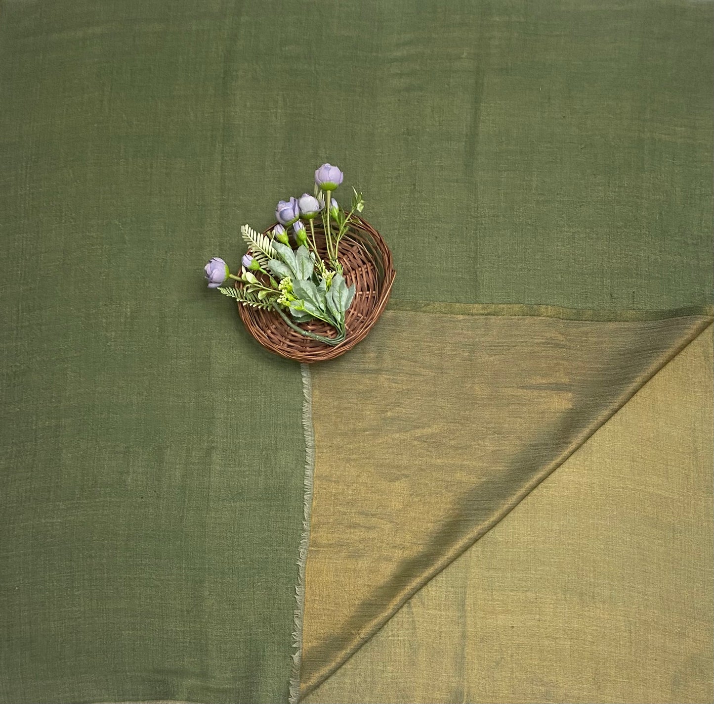 Pashmina Green Shawl Fabric / Pashmina Shawls