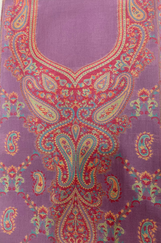 Cotton Purple Suit Fabric / Cotton Kani