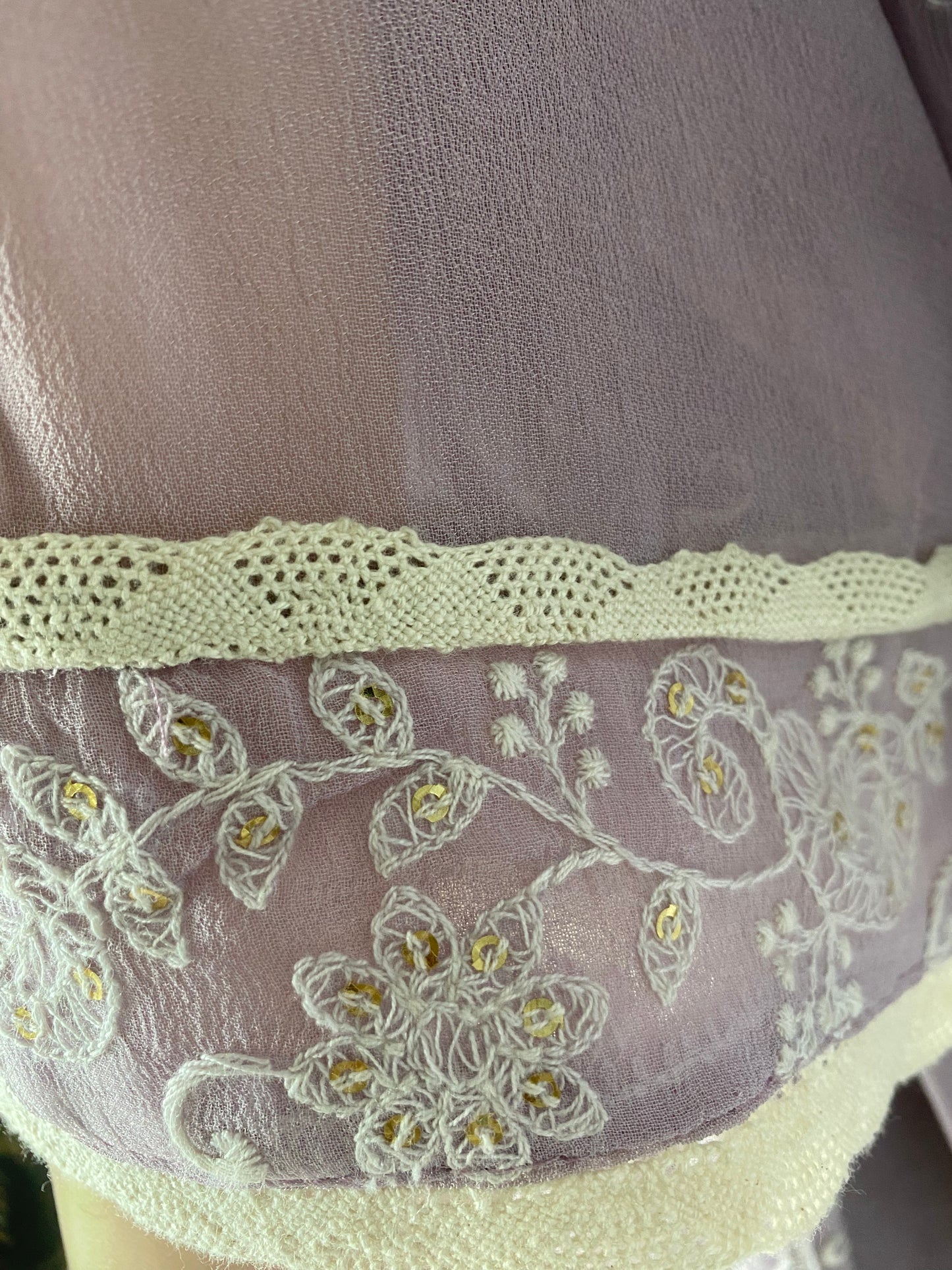 Lakhnavi Georgette Lilac Stitched Suit / Lakhnavi Charm
