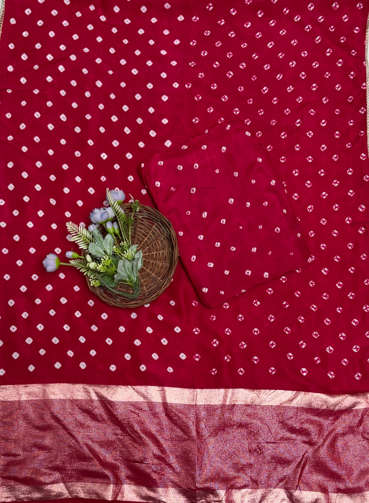 Jaipuri Crepe Maroon Suit Fabric / Jaipuri Suits