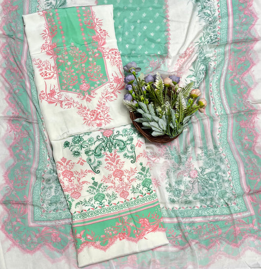 क्रेप स्किन विद ब्लैक सूट फ़ैब्रिक/ समर मार्केट कलेक्शन