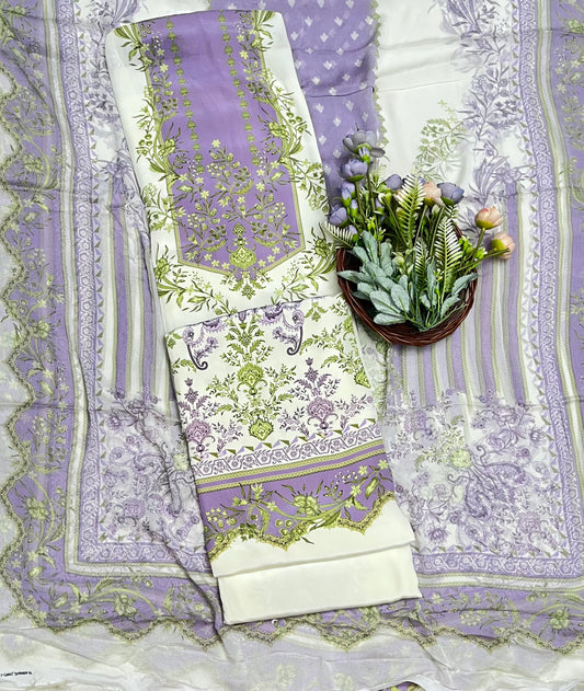 क्रेप स्किन विद ब्लैक सूट फ़ैब्रिक/ समर मार्केट कलेक्शन