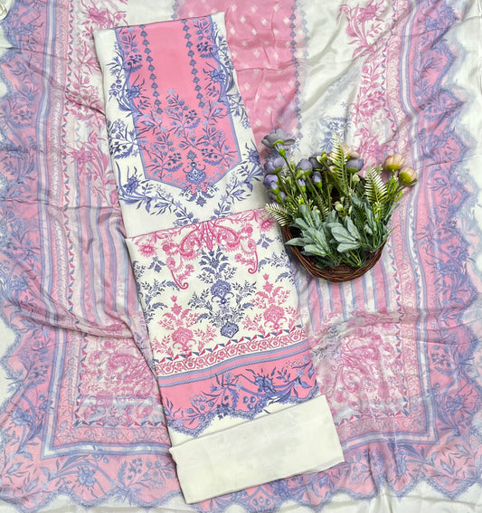 क्रेप स्किन विद ब्लैक सूट फ़ैब्रिक/ समर मार्केट कलेक्शन