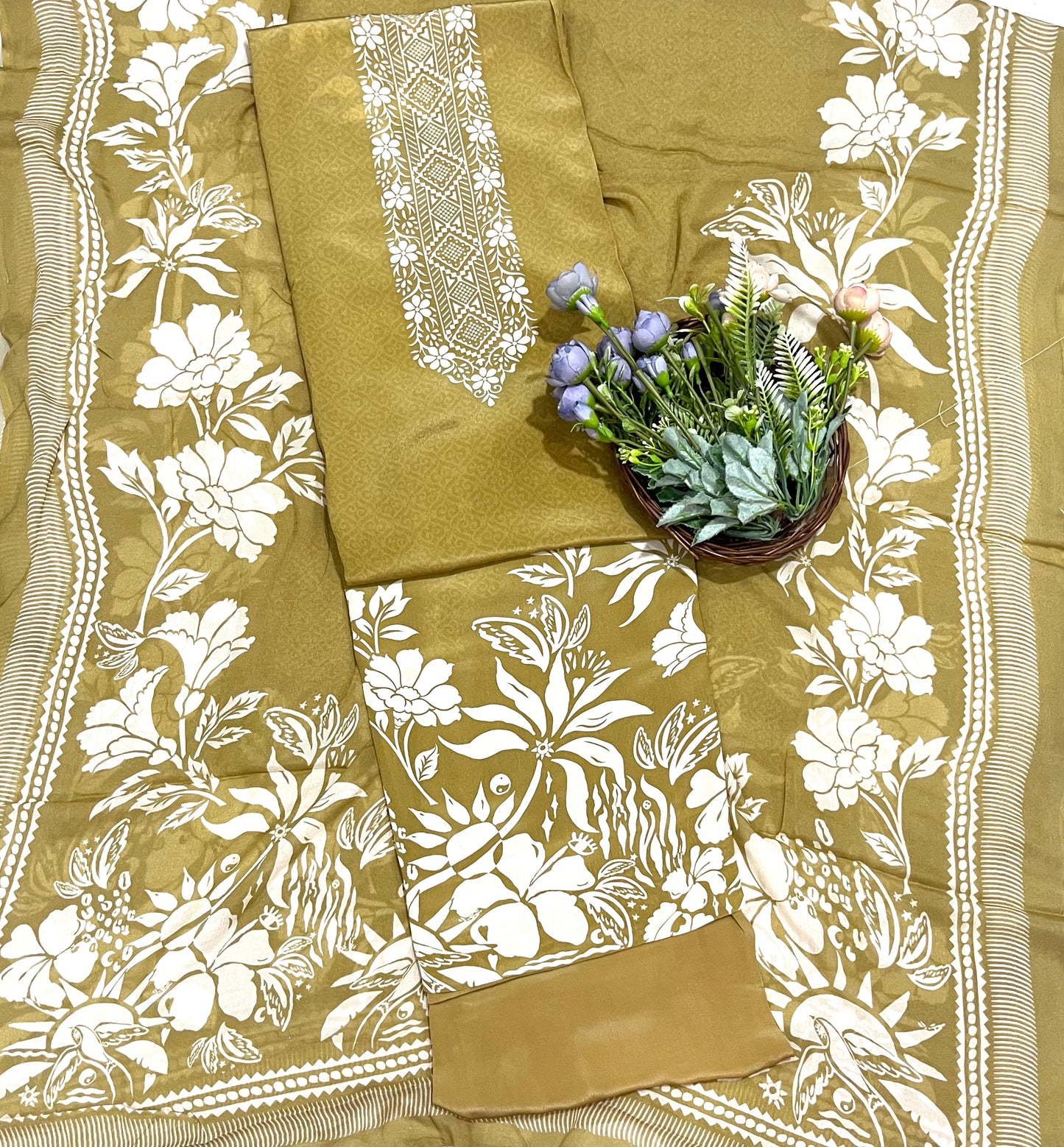 CKC 41 Crepe Dusty Mustard Suit Fabric / CKC Crepe Suits