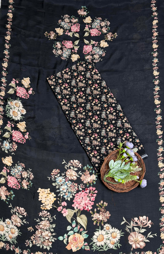 Muslin Black Suit Fabric / Muslin Suits