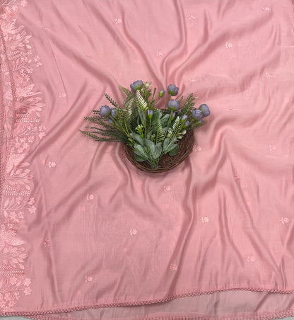 497B Mul Cotton Dusty Pink Suit Fabric / CKC Mul Cotton