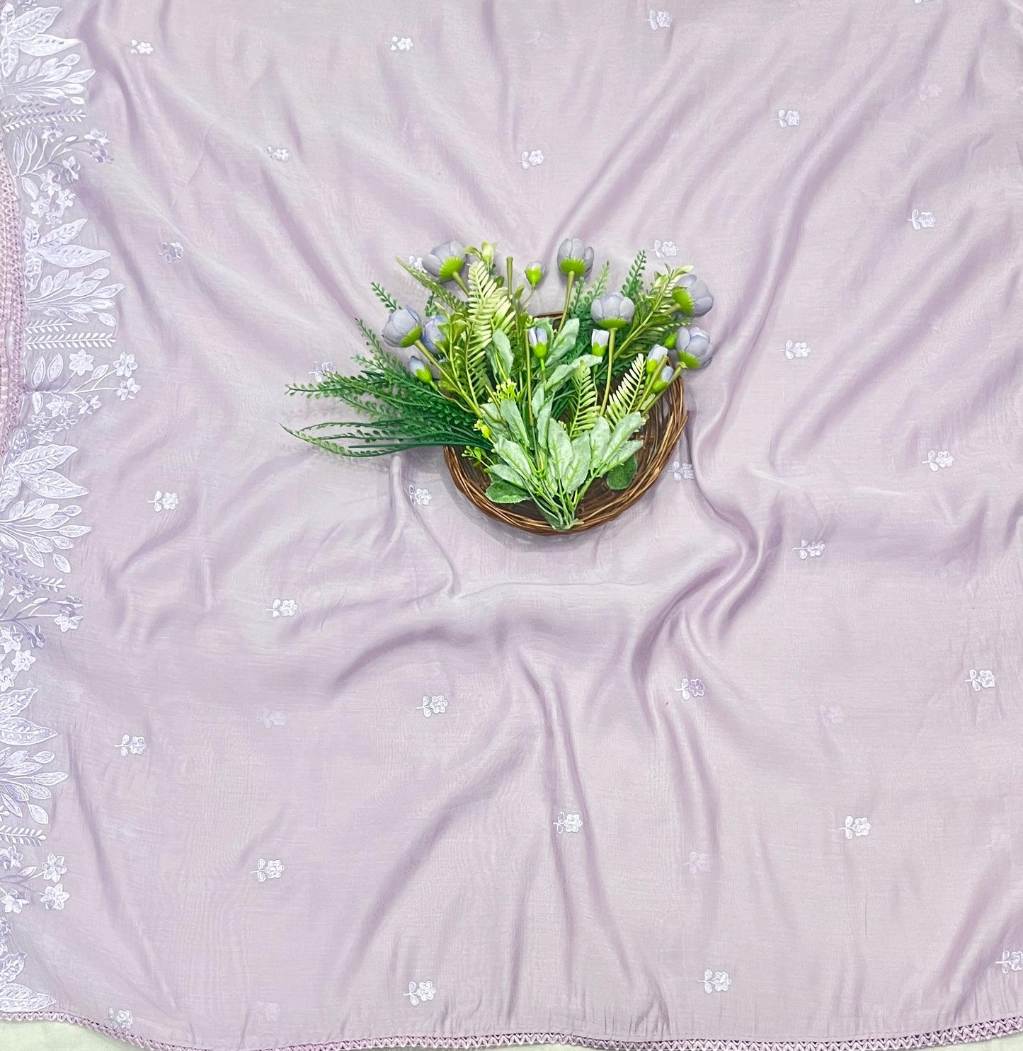496B Mul Cotton Lavender Suit Fabric / CKC Mul Cotton