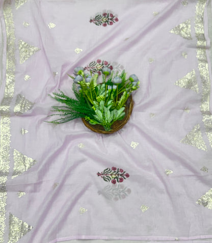 486B Mul Cotton Lilac Suit Fabric / CKC Mul Cotton