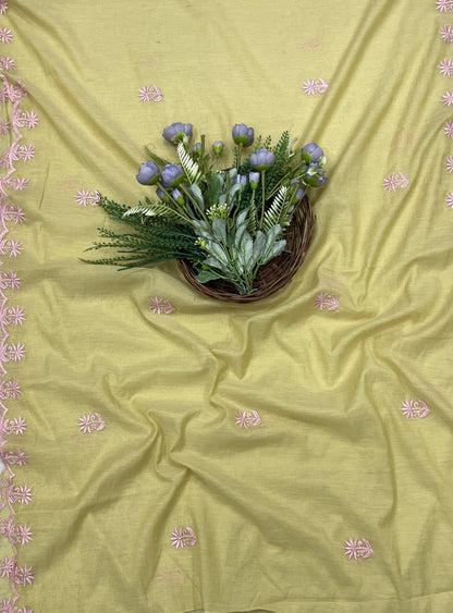 481B Cotton Mustard suit Fabric / CKC Cotton Bazaar