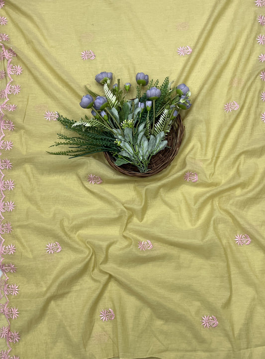 481B Cotton Mustard suit Fabric / CKC Cotton Bazaar