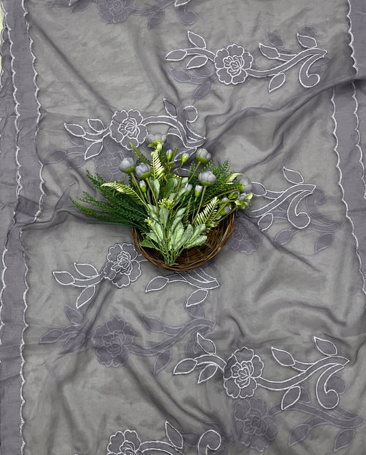 490B Mul Cotton Purple Suit Fabric / CKC Mul Cotton