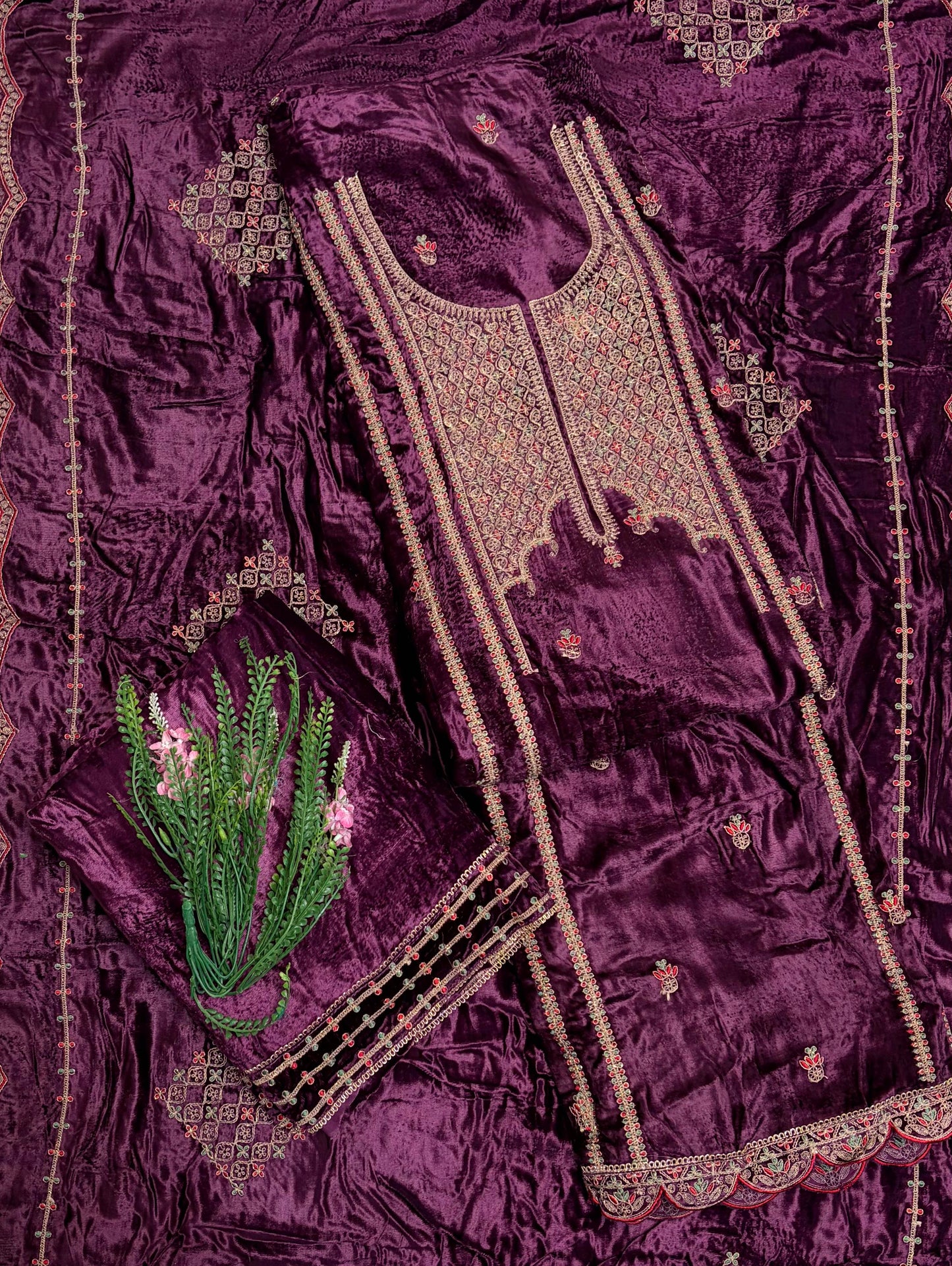 Velvet Purple Suit Fabric / Velvet Suits