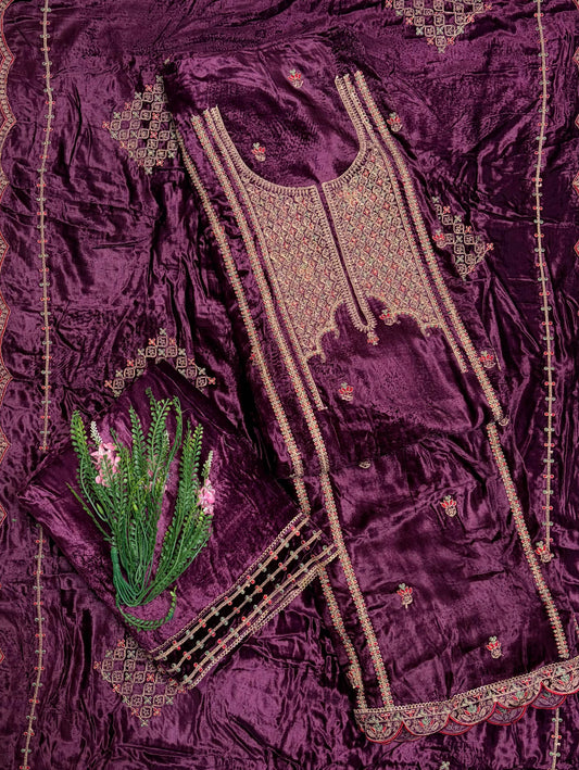 Velvet Purple Suit Fabric / Velvet Suits