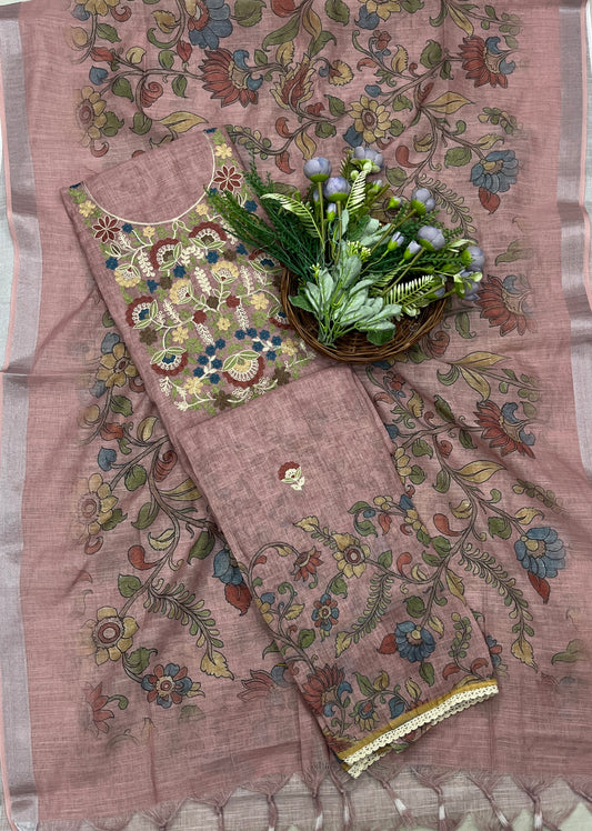 470B Linen Dusty Rose  Suit Fabric/ CKC Linen Suits