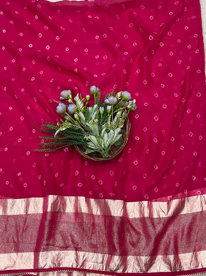 500B Jaipuri Crepe Dark Magenta Suit Fabric / Jaipuri Suits