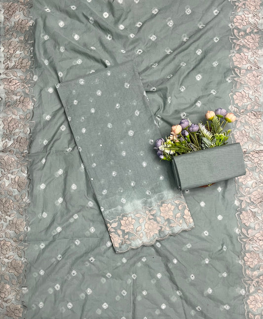 क्रेप गुलाबी सूट संग्रह / हाथ से पेंट किए गए सूट