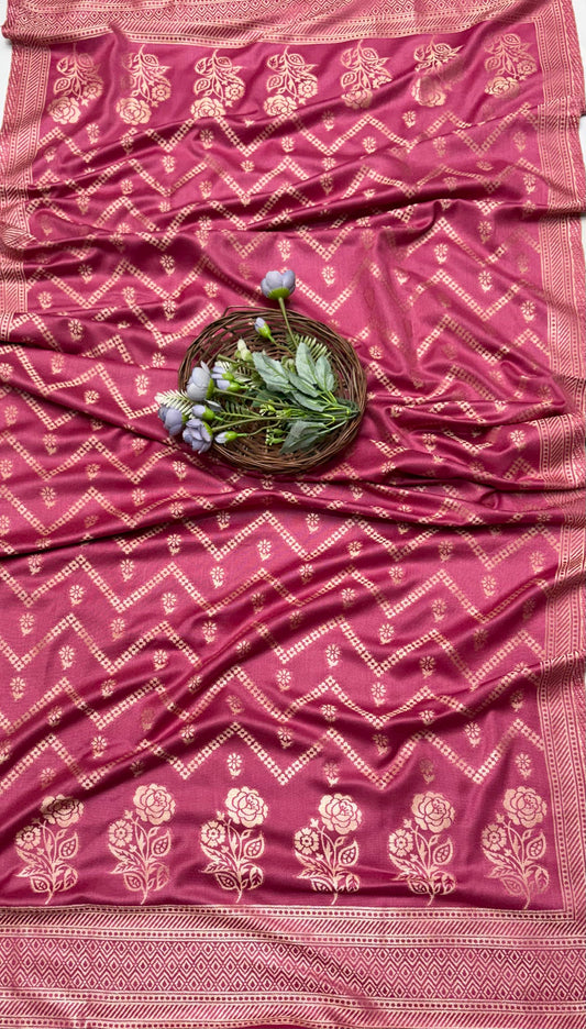 Pashmina Blush Pink Suit Fabric/ CKC Winter Suits