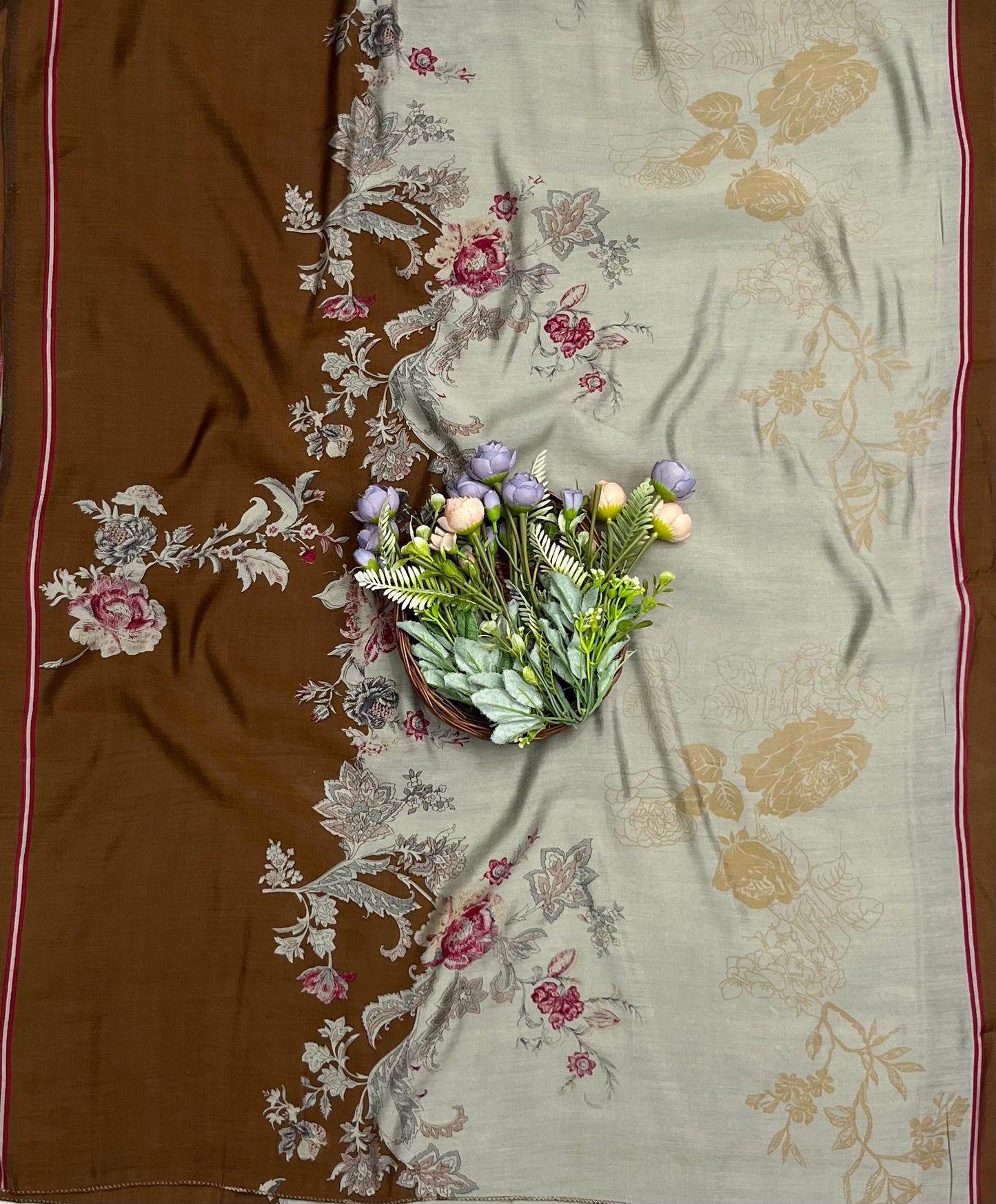 168A Muslin Beige With Dark Mustard Suit Fabric / CKC Muslin Suits