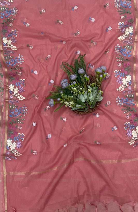 534B Mul Cotton Dusty Pink suit Fabric / CKC Mul Cotton