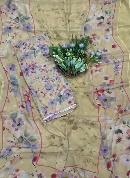 522B Pure Chiffon Skin Suit Fabric / CKC Chiffon Suits