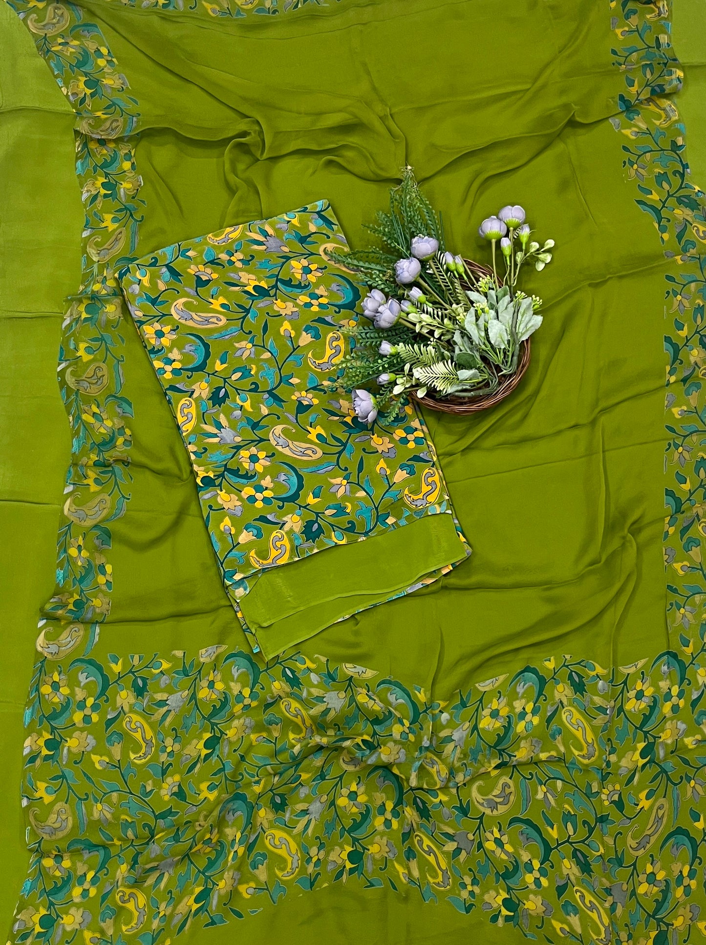 Ckc 531B Crepe Green Suit Fabric / CKC Crepe Suits