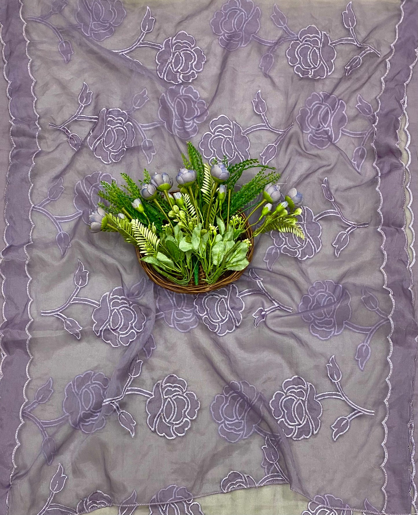 501B Mul Cotton Dusty Lilac Suit Fabric / CKC Mul Cotton