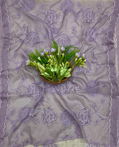 501B Mul Cotton Dusty Lilac Suit Fabric / CKC Mul Cotton