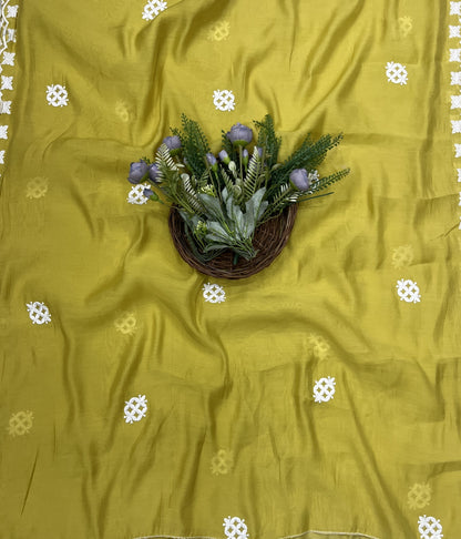 544B Mul Cotton Lemon Suit Fabric/ CKC Mul Cotton