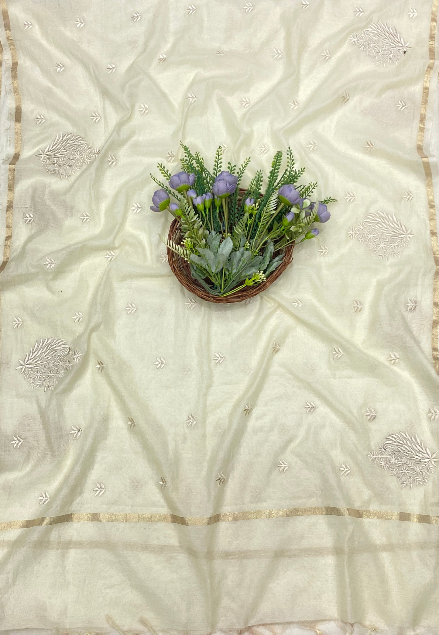 697B Mul Cotton Lemon Color Suit Fabric / CKC Mul Cotton