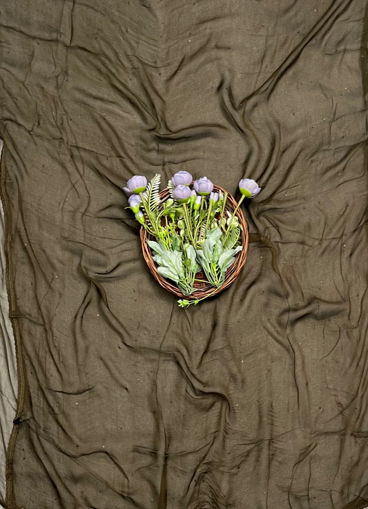 CKC 590 Georgette Dark Mehndi Green Suit Fabric / CKC Georgette Suits