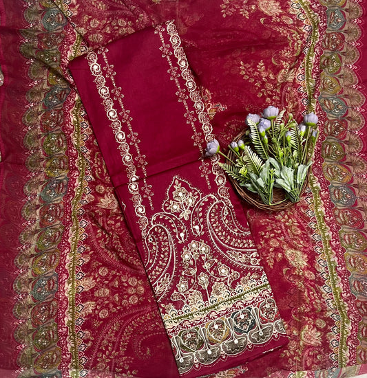 क्रेप स्किन विद ब्लैक सूट फ़ैब्रिक/ समर मार्केट कलेक्शन