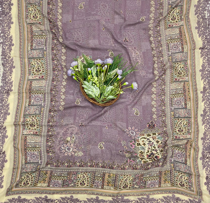 770B Georgette Lilac Suit Fabric / CKC Georgette Suits