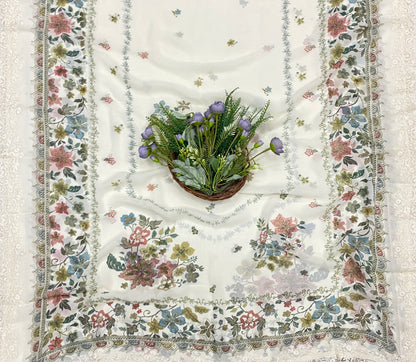 761B Georgette Off White Suit Fabric / CKC Georgette Suits