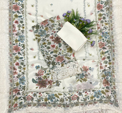 761B Georgette Off White Suit Fabric / CKC Georgette Suits