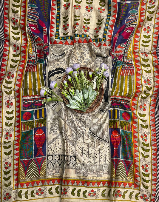 Pure Maheshwari Navy Blue Suit Fabric/ CKC Maheshwari Suits