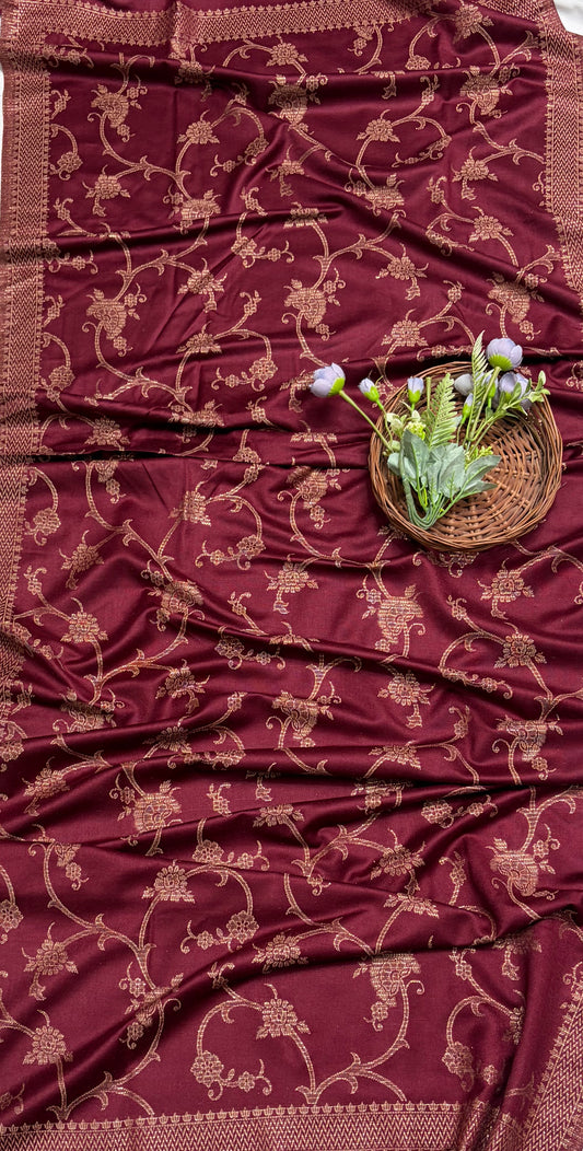 Pashmina Maroon Suit Fabric/ CKC Winter Suits