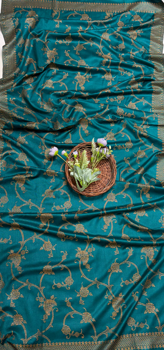 Pashmina Dark Sea Green Suit Fabric/ CKC Winter Suits