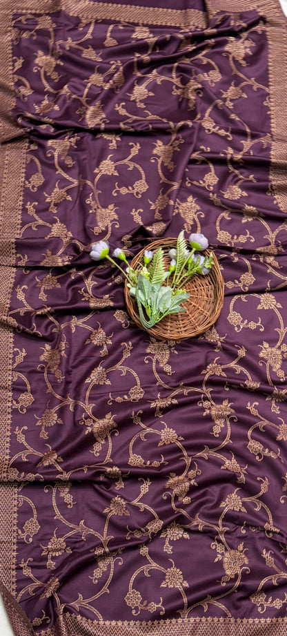 Pashmina Wine Suit Fabric/ CKC Winter Suits