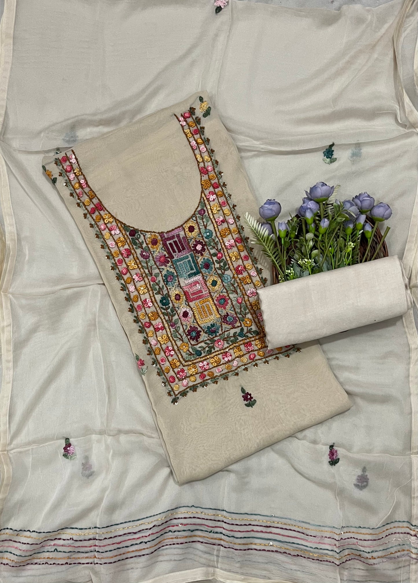 Ckc 546 Georgette Skin Suit Fabric / CKC Georgette Suits