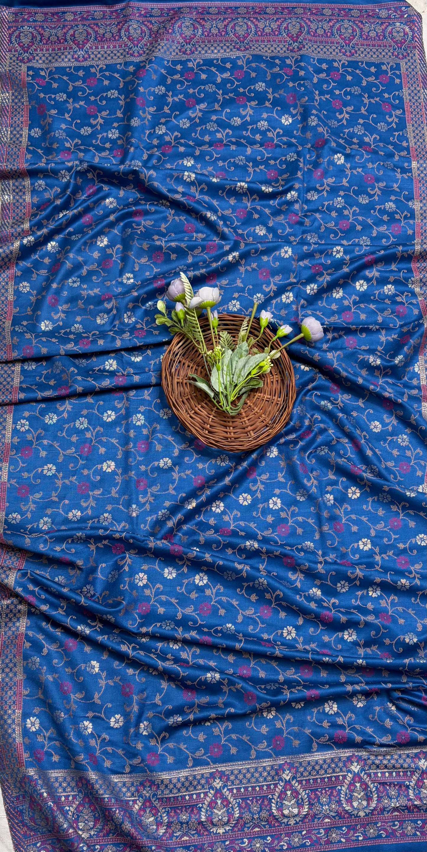 Pashmina Blue Suit Fabric/ CKC Winter Suits